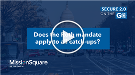 Does the Roth mandate apply to all catch-ups?