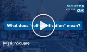 What does“self-certification” mean?