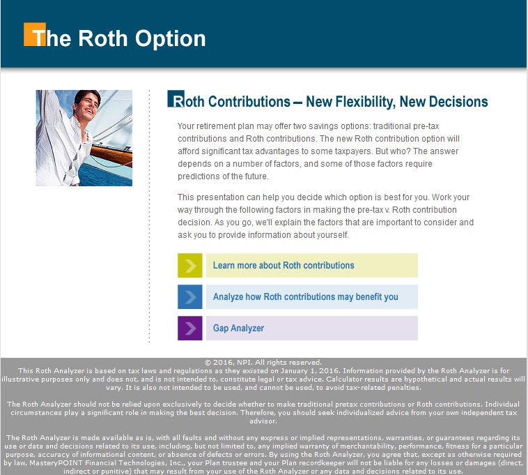 Roth Analyzer