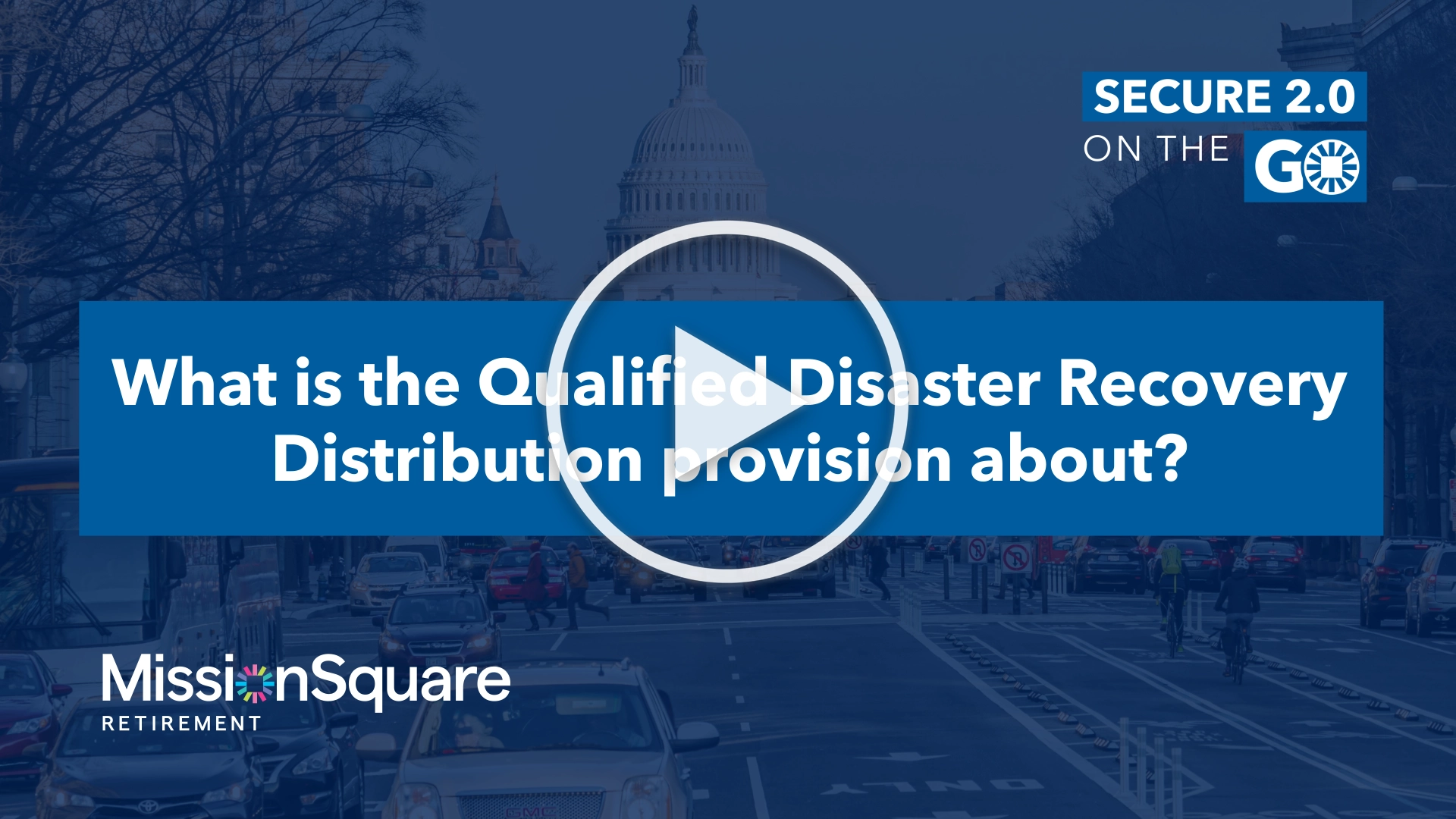 Qualified Disaster Recovery Distribution provision